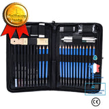 Ensemble d'outils de peinture, fournitures d'art, 40 pièces d'ensemble de peinture, ensemble de croquis,trousse à crayons,pap