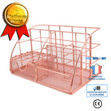 TD® Boîte rangement fer Art rangement bureau étagère d'organisation multifonctionnelle Simple étudiant papeterie fournitures de bure