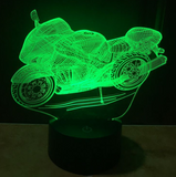 TD® 3D Optique LED Veilleuse Veilleuse 3D LED avec lumière de 7 couleurs pour lampe de décoration d'intérieur Visualisation étonn☼64