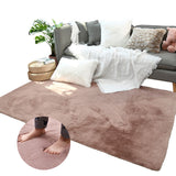TD® Tapis salon nordique ins chambre couverture de chevet imitation lapin en peluche polyester coton fond épais tapis de salle