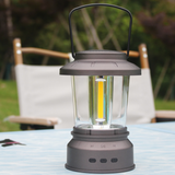 TD® Lampe de cheval de charge rétro Camping en plein air Lampe de tente portable étanche avec éclairage audio Bluetooth
