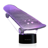 TD® Lampe optique poser décoratif tactile 7 couleurs illusion optique - modèle skate - faible consommation câble USB ou 3 piles AAA