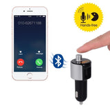 TD® Transmetteur FM de Voiture Bluetooth Appel Mains Libres pour voiture Deux ports USB - Kit Mains Libre avec 2 ports USB