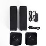 TD® Accueil Haut-parleur Bluetooth sans fil   Son stéréo 3D détachable et épissable noir