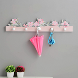 Porte-cintres dessin animé nordique crochets muraux porte-clés sans poinçon ménage rose vêtements crochets chambre crochets m