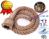 TD® lustre corde de chanvre vintage cuisine industriel supension salon chambre enfant fille led enfant adulte garcon ado