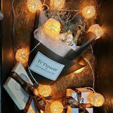 TD® Guirlande lumineuse LED boule manuelle Guirlande Lumineuse 5M 40 LED Eclairage Décoration Romantique