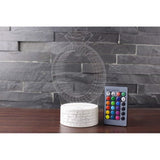 TD® Lampe optique poser décoratif tactile 7 couleurs illusion optique - modèle bague - faible consommation câble USB ou 3 piles AAA