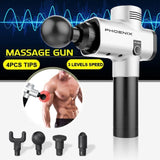 TD® Pistolet de Massage corporel d'électrothérapie 4 têtes AC220V Rechargeable intensité réglable plat sans bruit masseur petit et l