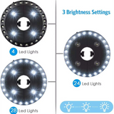 TD® Lumière de tente multifonctionnelle Lumière de secours 28LED Lumière de parapluie Lumière de camping Disque de lumière de campin