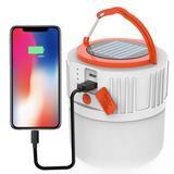 TD® Éclairage portatif de lumière de secours d'USB rechargeable solaire extérieure de lumière de camping de LED