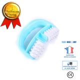TD® Massager manuel en plastique Rouleau de massage double roue Massager poignée ronde Massager
