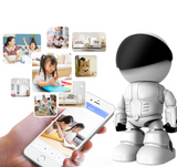 INN® Accueil Caméra panoramique HD WiFi à 360 degrés Moniteur sans fil intérieur et extérieur Robot à distance pour téléphone portab
