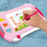 TD® Planche à dessin magnétique pour enfants planche de graffiti couleur rayures tableau d'écriture magnétique effaçable