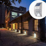 INN® Applique solaire murale détecteur de mouvement acier inoxydable capteur corps Lumière de couloir LED solaire jardin haute lumin