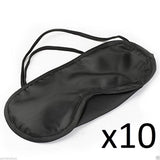 TD® Lot de 10 masques de relaxation de voyage avion bus voiture relaxation sommeil matériau doux repos de long voyage couvrir yeux