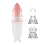 TD® Cuillère en silicone pour bébé Mangeoire pour bébé Biberon complémentaire Squeeze Bouteille de nourriture liquide