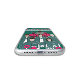 Étui de téléphone  de jeu  de  calmar  pour  Apple  11, design personnalisé, thème de jeu de calmar, étui de téléphone bleu e