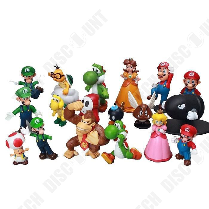 TD® figurine personnage super mario jouet club lot Super Mario Bros Yo –