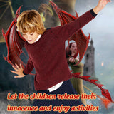 TD®  Halloween decoration Ensemble de masques de queue d'ailes de dragon pour enfants