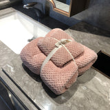 Serviettes serviettes de bain de haute qualité en molleton de corail ananas grille serviette de bain combo ensemble absorbant