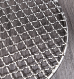 Grillage en acier inoxydable, grillage au feu de carbone, grillage, grille ronde, grillage antiadhésif en carbone grille de b