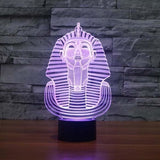 TD® Lampe optique poser décoratif tactile 7 couleurs illusion optique - modèle sphinx - faible consommation câble USB ou 3 piles AAA