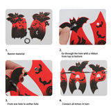 TD® Halloween decoration  joyeux halloween chauve souris drapeau fête décoration arrangement ballons halloween