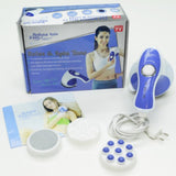 TD® Appareil de massage corporel multifonctions beauté relaxation machine à faire fondre la graisse bleu blanc petit portable bien-ê