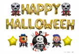 TD® ballon decoration anniversaire happy halloween fille 3 ans enfant garçon bebe fete mural interieur exterieur joyeux anniversaire