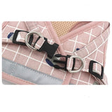 TD® Corde de traction pour chat anti-grève pour sortir marcher le chat corde gilet harnais poitrine chaîne chat corde, M / rose