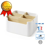 TD® Boîte de rangement de bureau Multifonctionnel Salon Bureau Papeterie Classification Boîte de rangement blanche pour articles div