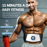 TD® Ceinture amincissante en silicone conductrice vibrante machine à graisse masseur sportif paresseux ceinture de massage ems