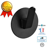 Patère patère en métal noir solide  sac chambre simple moderne espace simple porte en aluminium patère salon salle de bain cr