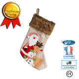 Peluche bas de noël bonhomme de neige âgé élan sac de bonbons cadeau brodé chaussettes arbre noël cadeau pendentif atmosphère