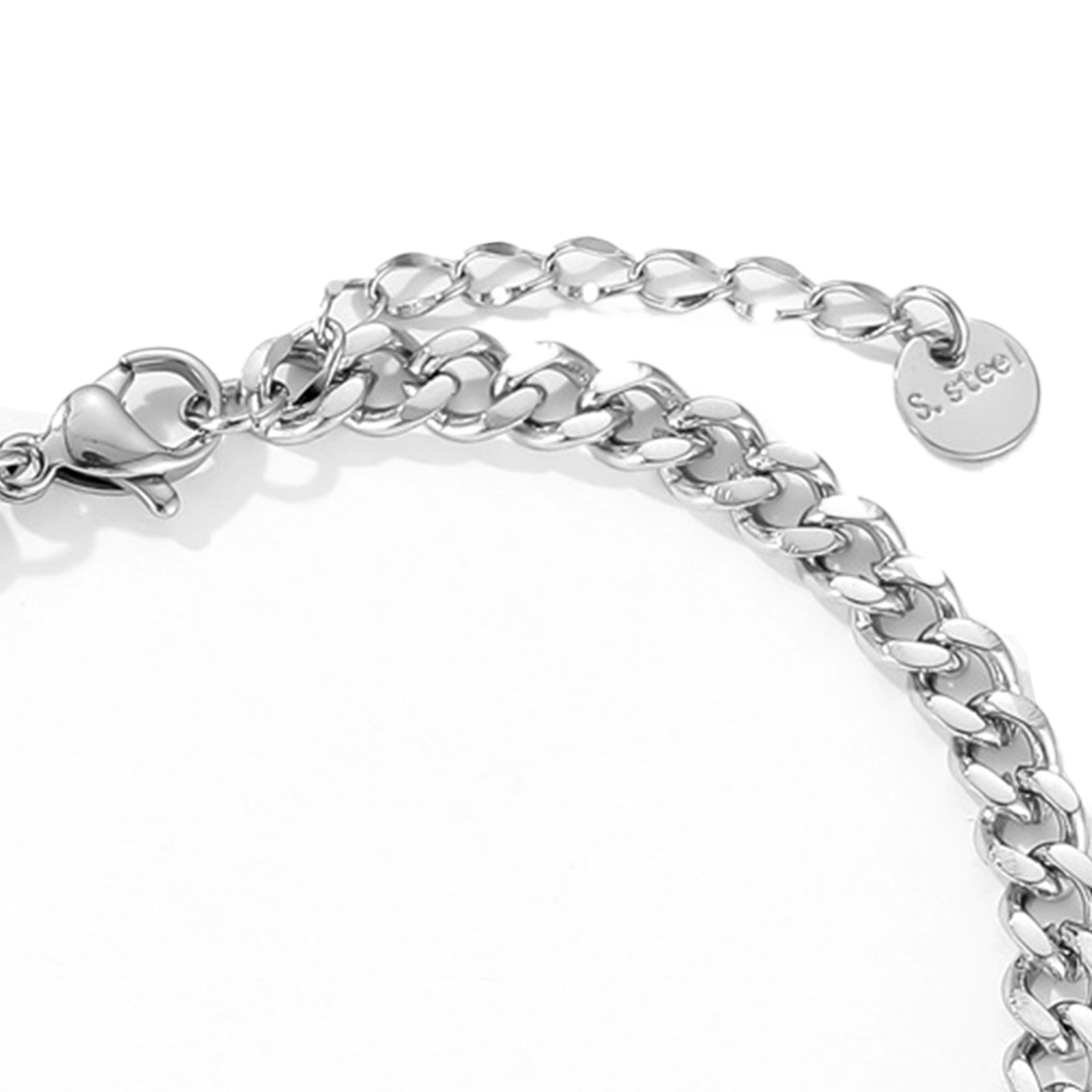 TD® Bracelets européens et américains, marée féminine de style punk en métal, bracelet en acier au titane résistant aux couleurs, si