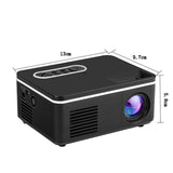 TD® Mini projecteur maison cinéma privé LED mini projecteur portable pratique et rapide miniature compact HD 1080P projection