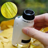 TD® Microscope Portable Camping En Plein Air Pour Enfants Jouet D'observation Élèves Du Primaire Amusant De Poche Jouet Microscope