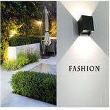 TD® 2pcs Applique Murale Carrée Simple en Aluminium 12W Lampe Mural Intérieur Moderne Lampe Lumière Blanche Chaude