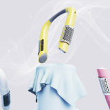 TD® Ventilateur de cou sans feuilles charge usb ventilateur de sport extérieur ultra-silencieux portable petit ventilateur paresseux