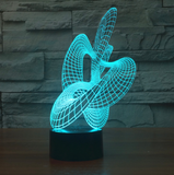 TD® R&eacute;sum&eacute; Artistique De La Veilleuse 3D - Lampe &Agrave; Illusion Optique 3D Avec Lampe &Agrave; D&eacute;tecteur De