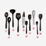 TD® 10pcs kit de outils de cuisson Ustensile de cuisine Silicone Noir Soyez le premier à donner votre avisPosez une question sur ce