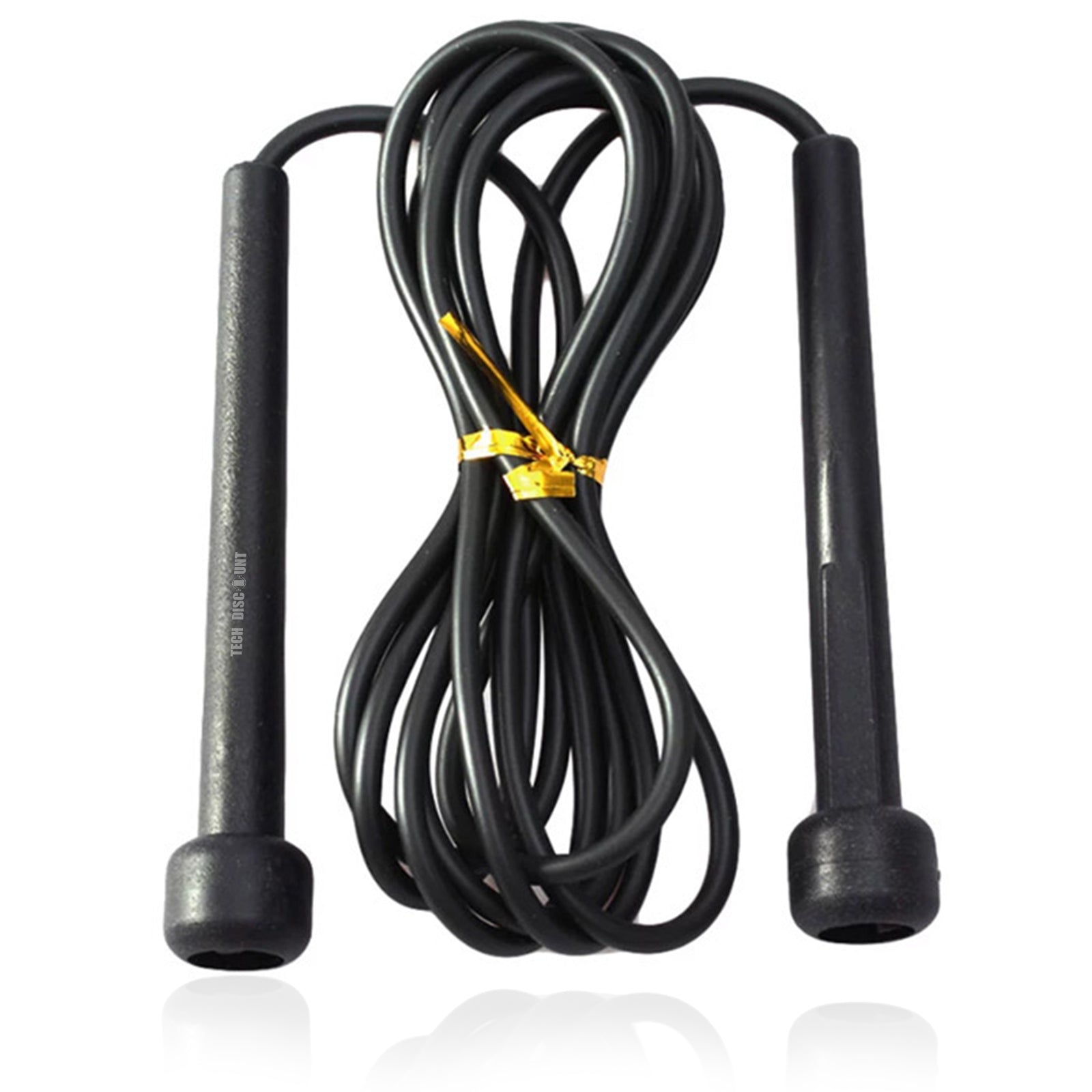 TD® 2.8m réglable cordes à sauter corde à sauter Sports perdre du poids exercice maison gymnastique Cros - Modèle: Black