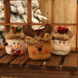 TD® Décorations de Noël sac de bonbons sac cadeau vieil homme bonhomme de neige wapiti pomme sac décoration d'arbre de Noël 6 pack