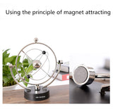 TD® Pendule magnétique de Newton orbital céleste tournant décoration table bureau jouet éducatif enfant balle équilibre plastique