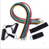 TD® 11 pièces bandes de résistance ensemble sport maison Fintess exercice Tube bandes porte ancre  Équipement de fitness