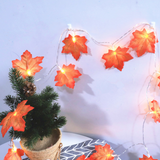 TD® Guirlande Lumineuse LED de style de feuille d'érable de 3m 20LED pour la décoration extérieure d'intérieur de Halloween