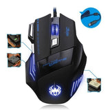 TD® Souris Gaming sans fil Réglable Personnalisable Filaire Détection Optique Apparence Gaming Lumière RGB Grande Qualité fonctionne