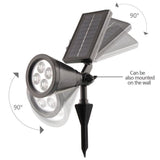 TD® Lot 3 Lampe Solaire Etanche 4 LED Sans Fil Fonctionnant à l'Energie solaire Lumière d'extérieur solaire pour Jardin,Cour,Terrass