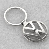TD® GAC Volkswagen Hollow Car Logo Keychain Matte Nickel Plated Metal Car Keychain Key Chain Pendentif